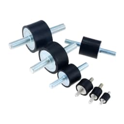 4pcs/lot Double Male Thread Rubber Shock Absorbers Anti Vibration Silent block Boat Car Bobbin Shock Absorber Tools M3 M4 M6 M8