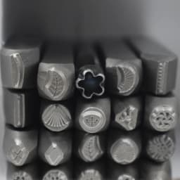Flower Stamps Metal Design Stamp Steel Hand Punch for Jewelry Crafts