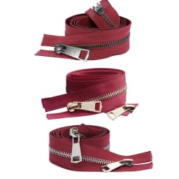 20/30/40/50/60/70/80cm 5# Colorful High Quality Open-end Double Sliders Metal Zipper DIY Handcraft For Cloth Pocket Garment Bags