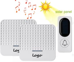 Solar Wireless Doorbell Low Power Home IP65 Waterproof 300M Door Bell Chime Outdoor Doorbells
