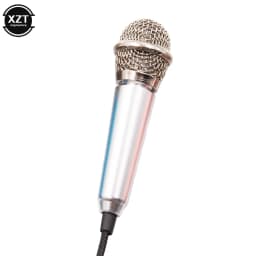 Newest Mini Jack 3.5mm Studio Lavalier Professional Microphone Handheld Mic for Computer for iPhone ipad karaoke