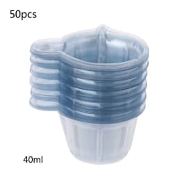20/50/100/200 Pcs 40ML Plastic Disposable Dispensing Cup Epoxy Resin Mixing Cups Resin Dispenser DIY Epoxy Resin Jewelry Making