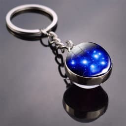 Helix Nebula Planet Keychain The Andromeda Galaxy Art Picture Glass Ball Pendent Keychain Star Keyring Astronomy Gift