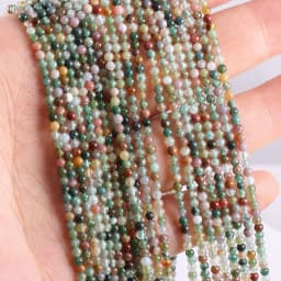 Natural Stone Beads India Agates Round Agates Beads for Jewelry Making Beadwork DIY Necklace bracelet accessories 2mm 3mm