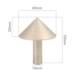 Versery 20-60mm 90 Degree Vacuum Brazed Diamond Countersink Chamfering Tool Drill Bit for Tile Marble Granite Quartz Stone
