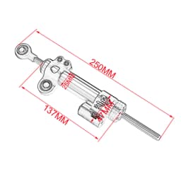 CNC Universal Motorcycle Adjustable Steering Damper Stabilizer For HONDA Yamaha Kawasaki MT YZF R1 R6 ZX6R Ninja GSXR