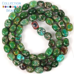 5x5x7mm Natural Stone Sea Sediment Jaspers Flat Irregular Turquoises Loose Beads For Jewelry Making DIY Bracelet Accessories