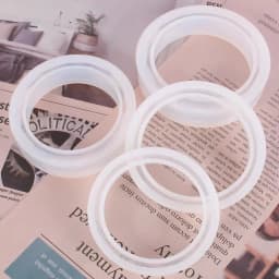 1pc Crystal Mirror Silicone Mold Bracelet Pendant uv Resin Mould DIY Jewelry Casting molds Resin art