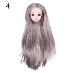 1/6 BJD Doll Head With Gold Brown Black Hair For 30cm Doll Joint 3D Eyes Europe Red DIY Head Wear for Ancient Doll Accessories