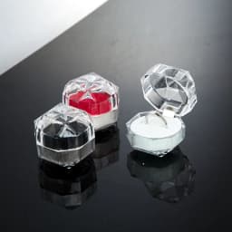 Transparent Diamond Wedding Engagement Ring Box Octagon Container Propose Marriage Rings Display Carrying Case Storage