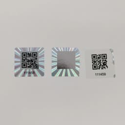 25x25mm 1000pcs Holographic QR Code Sticker, void Tamper Evident, Authentic Laser Security Label, Unique number,Customized
