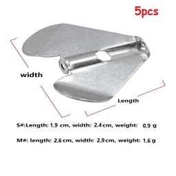 5-10pcs/lot Water drop noise piece DIY Minnow VIB Popper Bearded man Fishing Lure Willow Blades Sequin Noise Spoon Spinner
