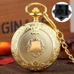 Roman Numerals Display Dial Exquisite Black/Silver/Bronze/Gold Quartz Pocket Watches Men Retro Pendant Clock with Pocket Chain