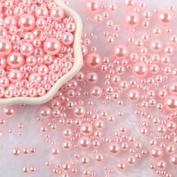 10g Random Mix 3-10mm No Hole ABS Imitation Pearl Bead For Vase Filler Makeup Brush For DIY Jewelry Making Decor F0912