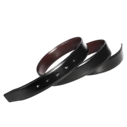 3.4cm Wide Double-sided Cow Reversible Leather Pin Buckle Belt Without Buckle For Men Personality Men Belt With Holes