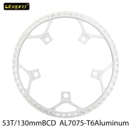 Chainring Litepro 130BCD 47/53/56/58T BMX Chainring Folding Bicycle Chainwheel Protector Bike Crankset Tooth Folding Bike Parts