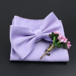 Mens Wedding Bow Tie Brooch Set Romantic Solid Color Silk Polyester Jacquard Woven Bowtie Lapel Pin Hanky Men Gifts Accessories