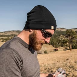 Unisex 100% Merino Wool Cuff 2 Layer Beanie Hat Merino Wool Ridge Beanie Cap Wool Cap Knitted Warm Hiking Skiing Hats