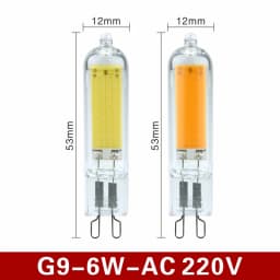 10pcs/lot G4 G9 LED Light Bulb 3W 6W 220V Dimmable COB Glass LED Lamp Replace 40W 60W Halogen Bulb for Pendant Light Chandelier