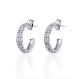 CRMYA Gold Silver Filled Several Sizes Hoop Earring CZ Zircon Heart Higgle Earrings For Women Jewelry Wholesale Aretes De Mujer