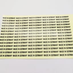 1000pcs 6X28mm Transparent Clear Label MADE IN GERMANY Origin Stickers