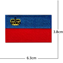 National Flag Computer Embroidery Patches Clothes Sticker Ironing Sew Applique Montenegro Northern Ireland Norway Poland Moldova