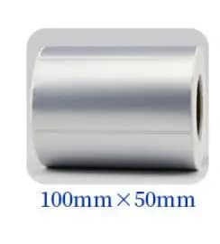 Silver Thermal Transfer Labels PET barcode adhesive sticker Waterproof Tear-proof oil-proof Thermal Transfer Ribbon Printer Stic
