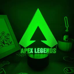 Apex Legends Logo 3D LED RGB Night Lights Cool Gift for Friend Lovely Lava Lamp Bedroom Bedside Game room Table Desk Mark Decor