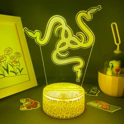 Hot Game Razer Logo 3D Led Neon Night Light Birthday Toys Gift For Raser Gamer Boyfriend Kid BedRoom Table Decor Razer Lava Lamp