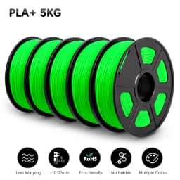 SUNLU PLA+ Filament 3D Printer Filamen PLA PLUS 1KG A Roll 1.75MM Filament Buy 4 Rolls Get 1 Roll Free Gift on 328 Live