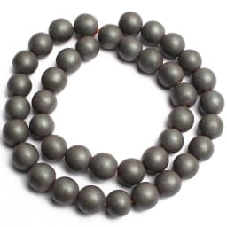 Frosted Matte Hematite Stone Beads Rose Gold Silver Color Natural Round Spacer Beads For Jewelry DIY Making Bracelet Accessories