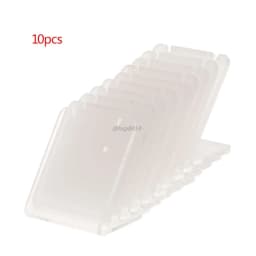 10 Pcs Earrings Shelf Display Stand Holder L Shape Rectangle Acrylic Professional Ear Stud Jewelry Show Bracket Rack Showcase