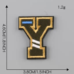 A-Z Letter Patches on Clothes magic paste Patch Military Biker Embroidery Clothing Sticker Applique 26pc Alphabet Diy Logo Brand