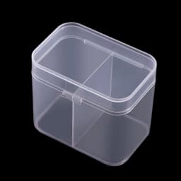 Nail Art Plastic Clear Organizer Container Remover Cleaning Cotton Makeup Cotton Pad Accessories Tool Case Container