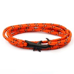 MKENDN Navy style Adjustable Multilayer Rope Shark Anchor Bracelet Men Women 550 Paracord Camping Jewelry Wrap Metal Hooks