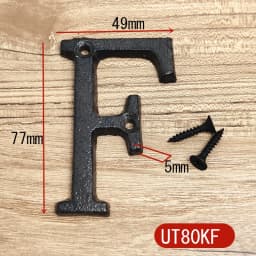 Metal Letters House Numbers Retro 3D Sign Cafe Wall Creative Cast Iron Decoration Doorplate Digital Arabic Furniture Hardware