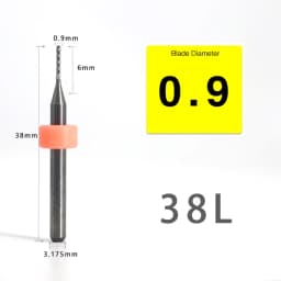 VACK 10Pcs/lot Endmill 0.5-3.175mm Corn Carbide Tungsten PCB Milling Cutter Set PCB Machine Router Bit Engraving End Mill Tools