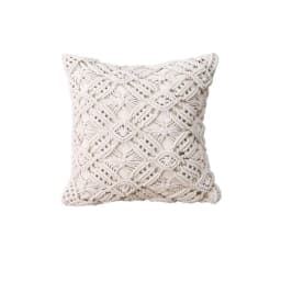Cushion Covers 100% Cotton Linen Macrame Hand-woven Thread Pillow Covers Geometry Bohemia Style Pillowcase Home Decor 45x45cm