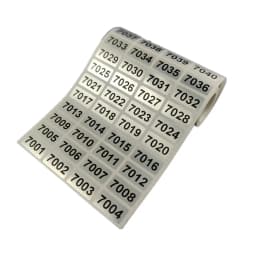 1000 Labels Consecutive Number Inventory Storage Sticker Waterproof 20mm x 10mm 001 to 10000 For Choice