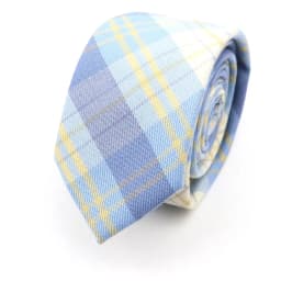 Men's Check Stripe 6cm Tie 100% Cotton Neckties Gift For Man Plaid Series Wedding Party Gift Accessories Women's Anime Tie
