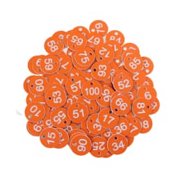 20-100PCS 16 Color Round Number Beehive Label Beekeeping Box Numbered With Hole Tag Animal Livestock Markers Classification Sign