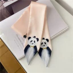 New Style Decoration Women's Printed Animal style Scarf Business Small Neckerchief Silk Scarves skinny scarf