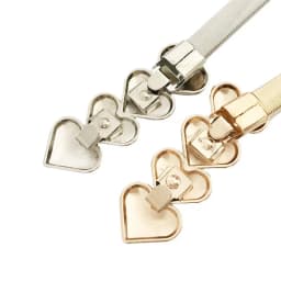 Gold Silver Heart Metal Elastic Belt Stretch Thin Slim Waist Belts For Women Ladies Fashion Waistband