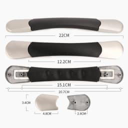 SUZAOZHE Suitcase Luggage Replacement Handle Travel Suitcase Handle Strap Factory Replacement Zinc Alloy Grip Carry Grip