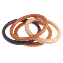 1pc D Round Handcrafted Wooden Handle for Handmade Handbag DIY Tote Purse Frame Making Bag Hanger Bag Strap Tote Bag Accessories