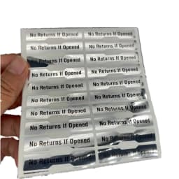 200pcs Warranty Void Tamper Proof Evident Sticker No Returns If Opened 50mm X 10mm