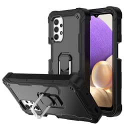 for Samsung Galaxy A12 A32 A52 A72 5G Case, Military Grade Protective Phone Case Cover with Ring Kickstand for Galaxy A52 5G