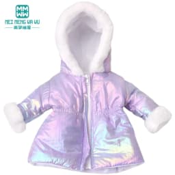 Clothes for Doll Fit 45 cm American Doll Accessories Fashion Denim Shorts Woolen Coat Jacket Dress Gift