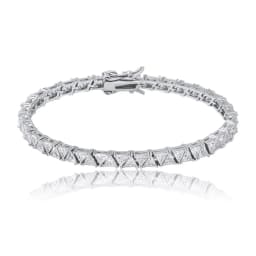 TOPGRILLZ 5mm Tennis Chain Bracelet High Quality Triangular Iced Out Cubic Zirconia Hip Hop Charm Fashion Jewelry For Women