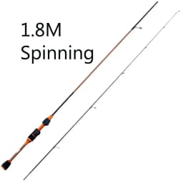 Skmially Spinning rod carbon ul 1.8m 1.68m0.8-5g ultralight casting fishing rod fishing accessories vara de pesca